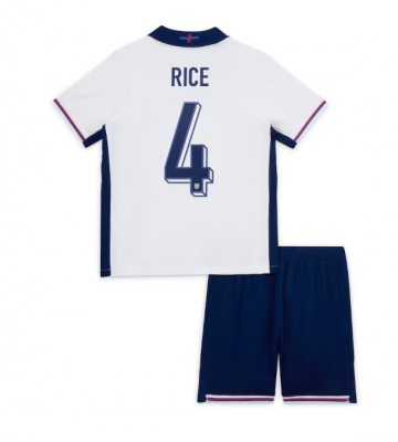 England Declan Rice #4 Hemmakläder Barn EM 2024 Kortärmad (+ Korta byxor)